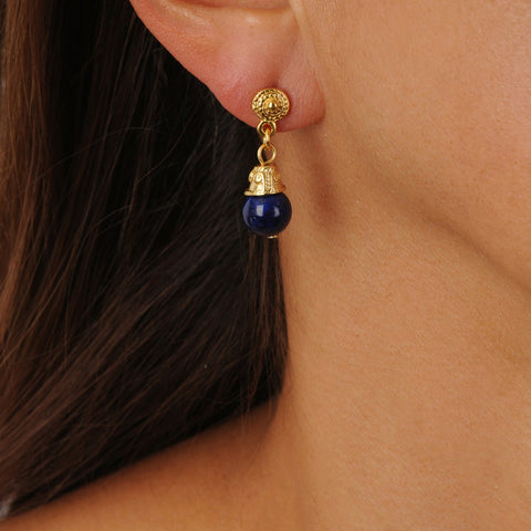 Fossil Blue Semiprecious Earrings