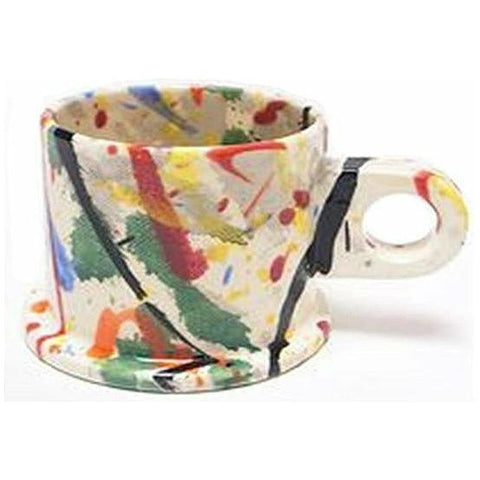 Echo Park Pottery "Splattered" Short Espresso Mug