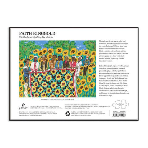 Faith Ringgold The Sunflower Quilting Bee at Arles 1000 Jigsaw Puzzle