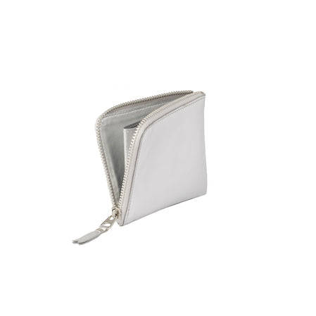 Comme des Garçons Silver Zip Around Wallet